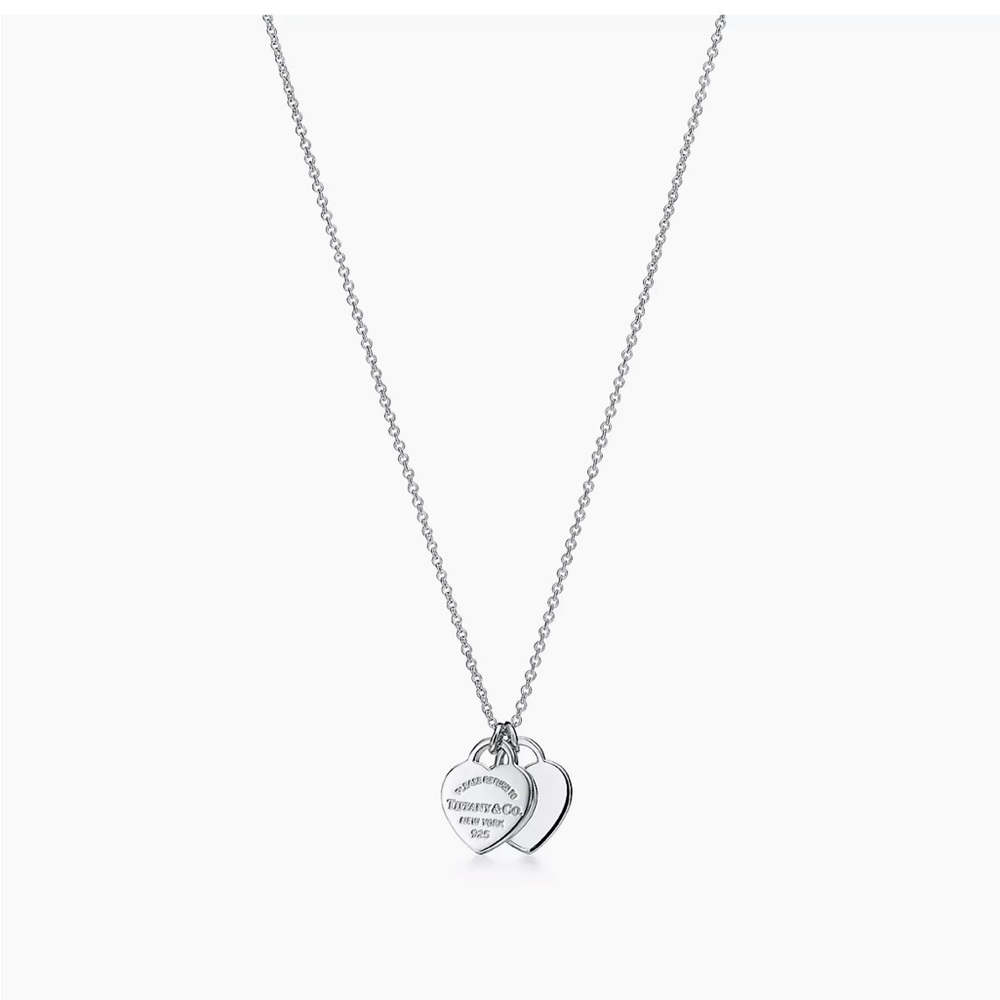 Return to Tiffany Double Heart Tag Pendant